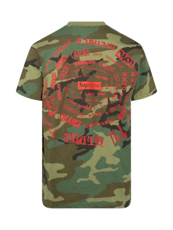 Supreme  Spiral camouflage-print T-shirt - Image 2