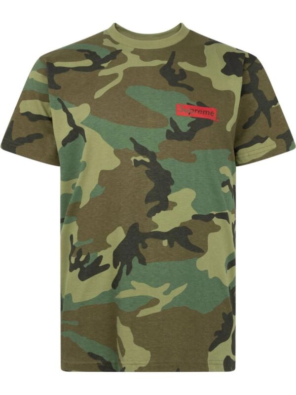 Supreme  Spiral camouflage-print T-shirt