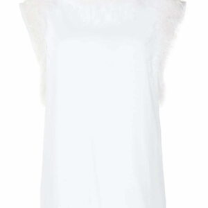 Dolce & Gabbana  ostrich feather-trim blouse
