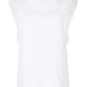 Dolce & Gabbana  ostrich feather-trim blouse