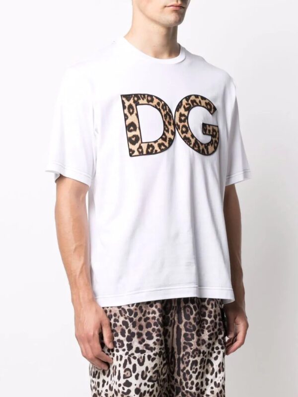Dolce & Gabbana  DG leopard-print patch T-shirt - Image 3