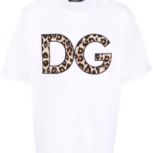 Dolce & Gabbana  DG leopard-print patch T-shirt