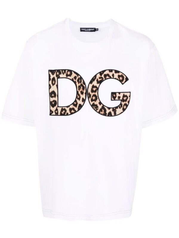 Dolce & Gabbana  DG leopard-print patch T-shirt