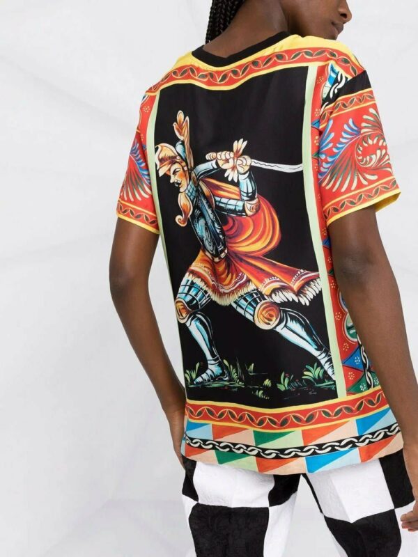 Dolce & Gabbana  Carretto-print T-shirt - Image 3