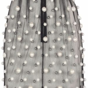 Dolce & Gabbana  faux-pearl embellished sheer skirt
