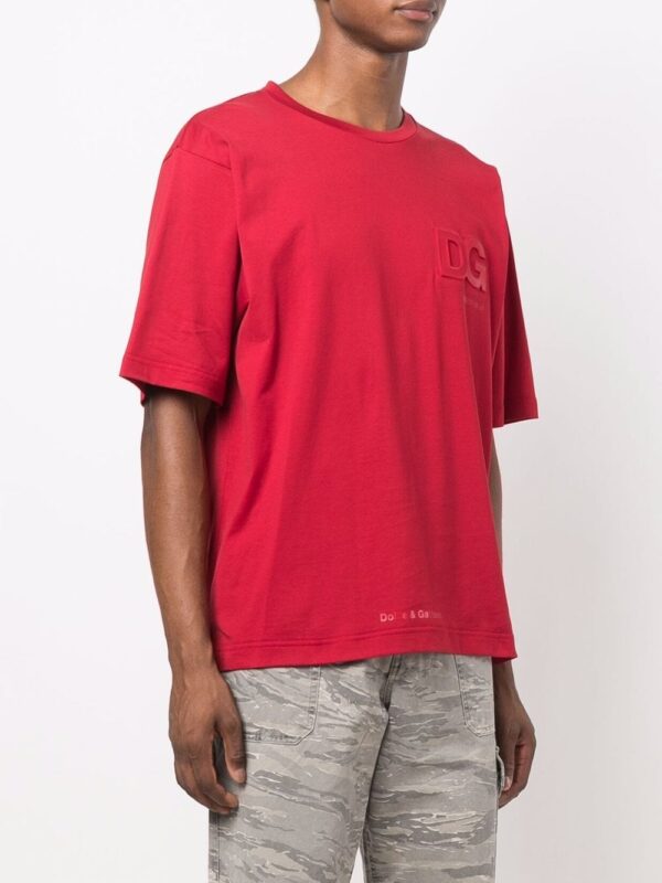 Dolce & Gabbana  logo-embossed cotton T-shirt - Image 3