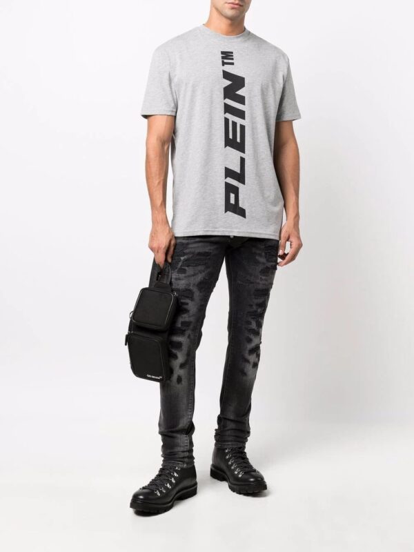 Philipp Plein  vertical logo print T-shirt - Image 2
