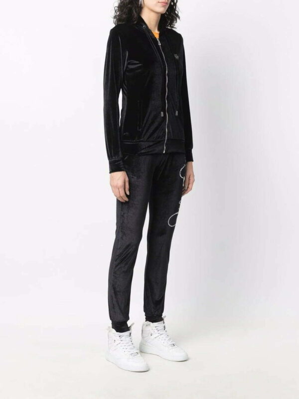 Philipp Plein  logo-embellished velvet tracksuit - Image 3