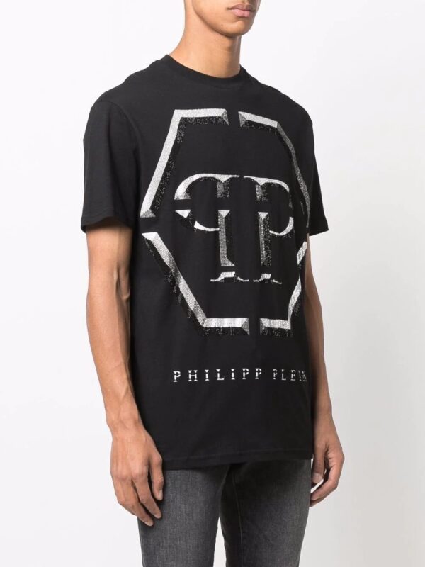 Philipp Plein  embellished-logo T-shirt - Image 3