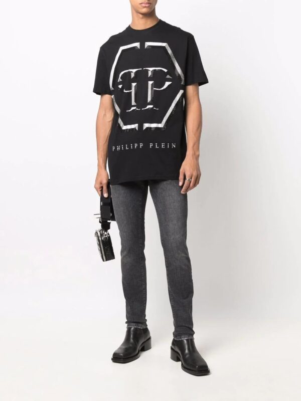 Philipp Plein  embellished-logo T-shirt - Image 2