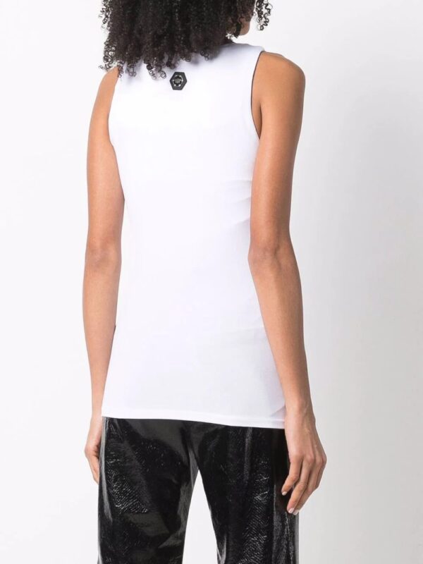 Philipp Plein  rhinestone-embellished skull top - Image 4