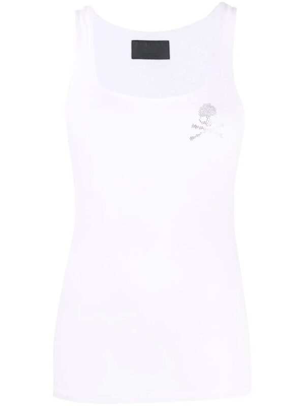 Philipp Plein  rhinestone-embellished skull top