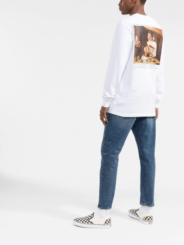Off-White  Caravaggio-print long-sleeve T-shirt - Image 4