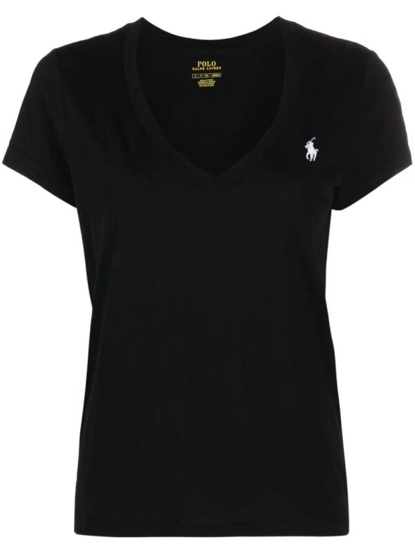 Polo Ralph Lauren  embroidered-logo v-neck T-shirt