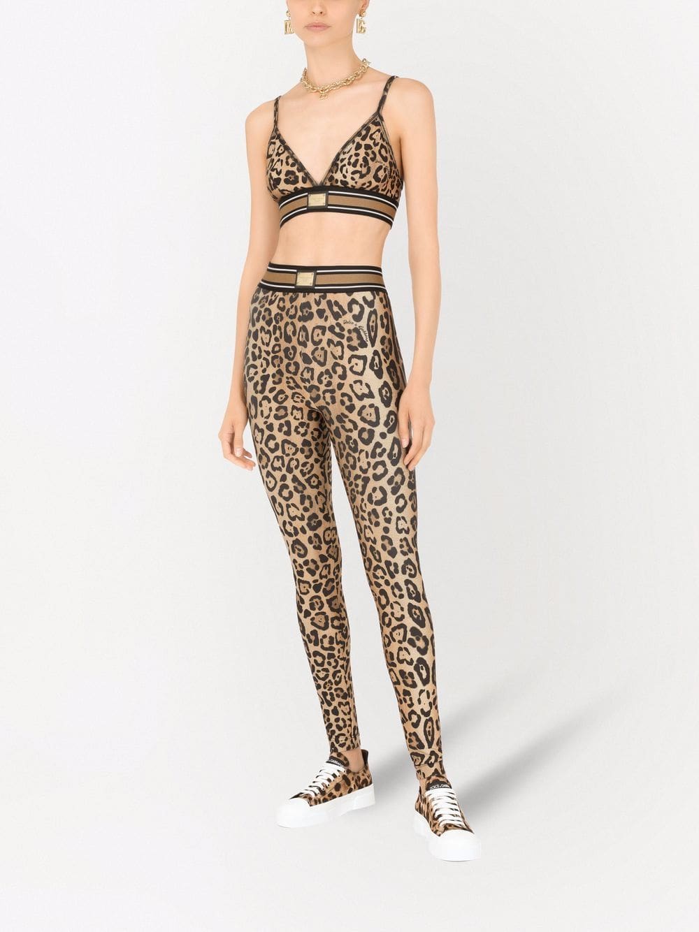 Dolce & Gabbana leopard-print bralette top - Image 2
