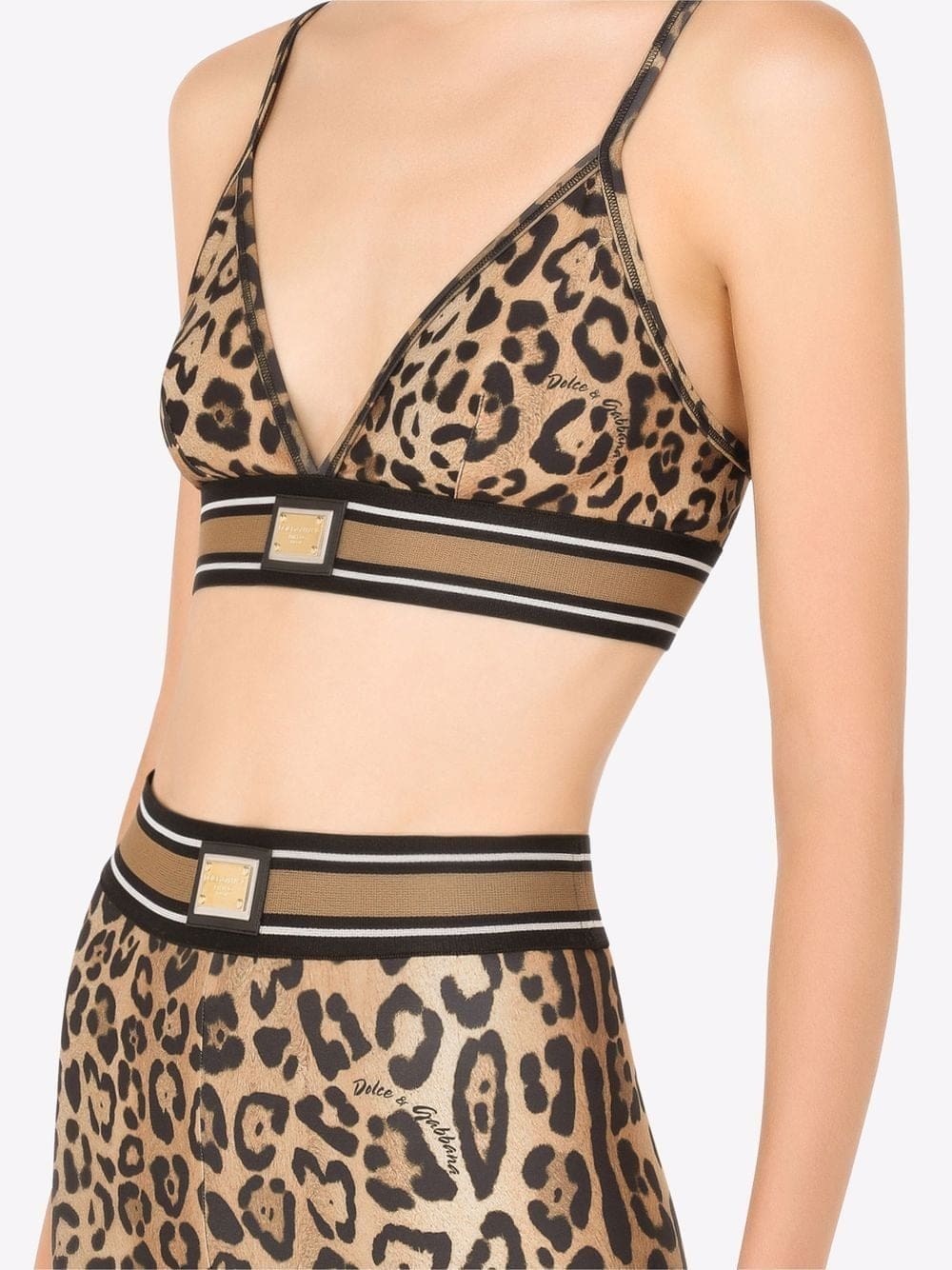 Dolce & Gabbana leopard-print bralette top - Image 5