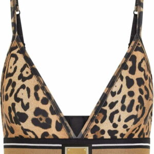 Dolce & Gabbana  leopard-print cropped tank top