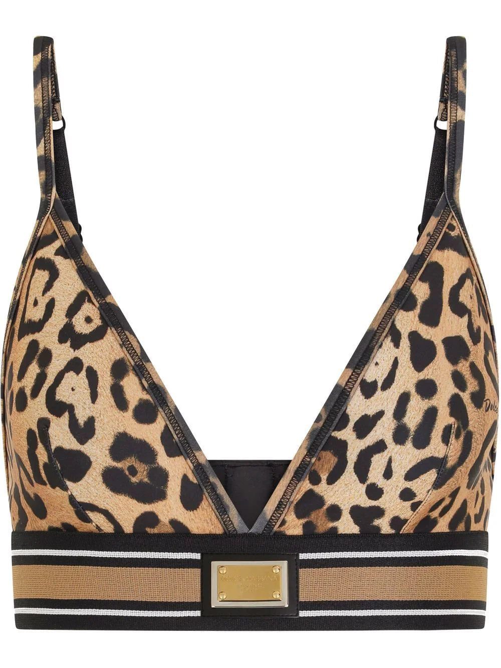 Dolce & Gabbana leopard-print cropped tank top
