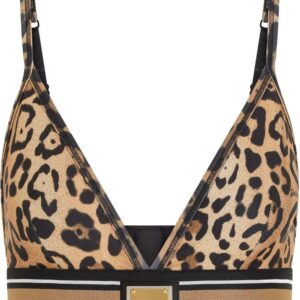 Dolce & Gabbana  leopard-print cropped tank top