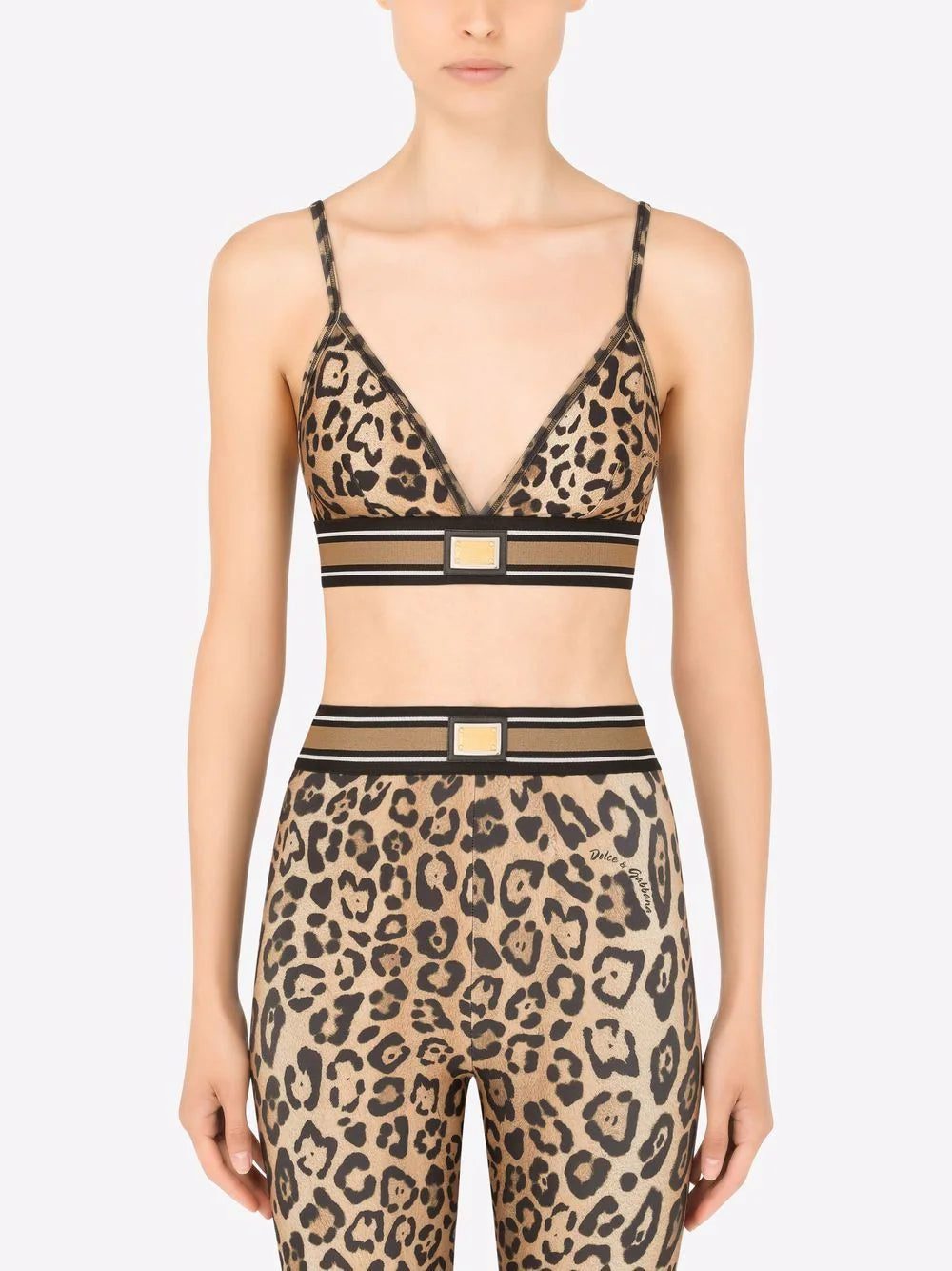 Dolce & Gabbana leopard-print bralette top - Image 3