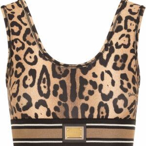 Dolce & Gabbana leopard-print crop top