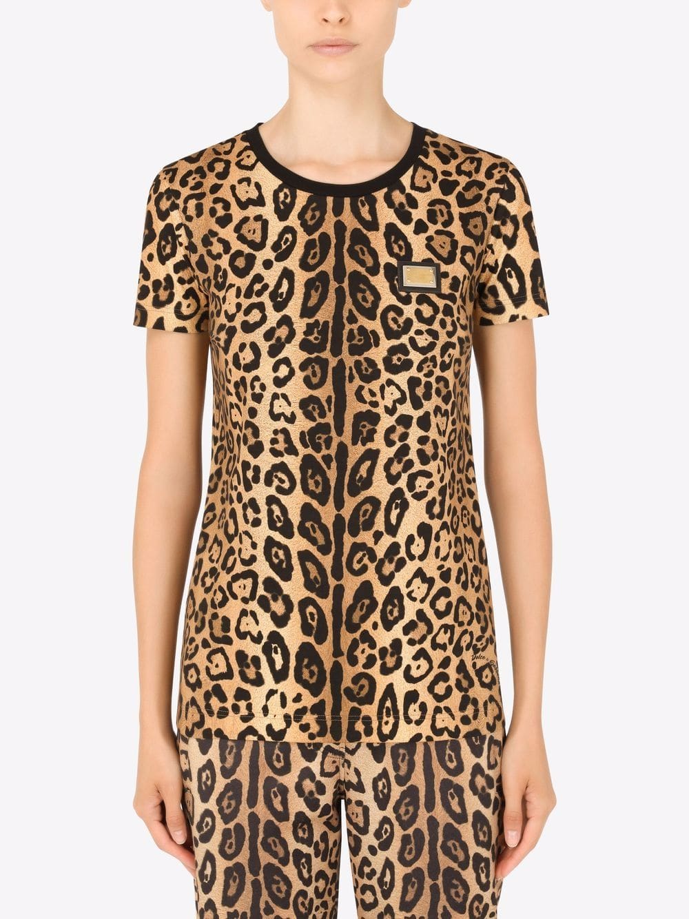 Dolce & Gabbana leopard-print short-sleeve T-shirt - Image 3