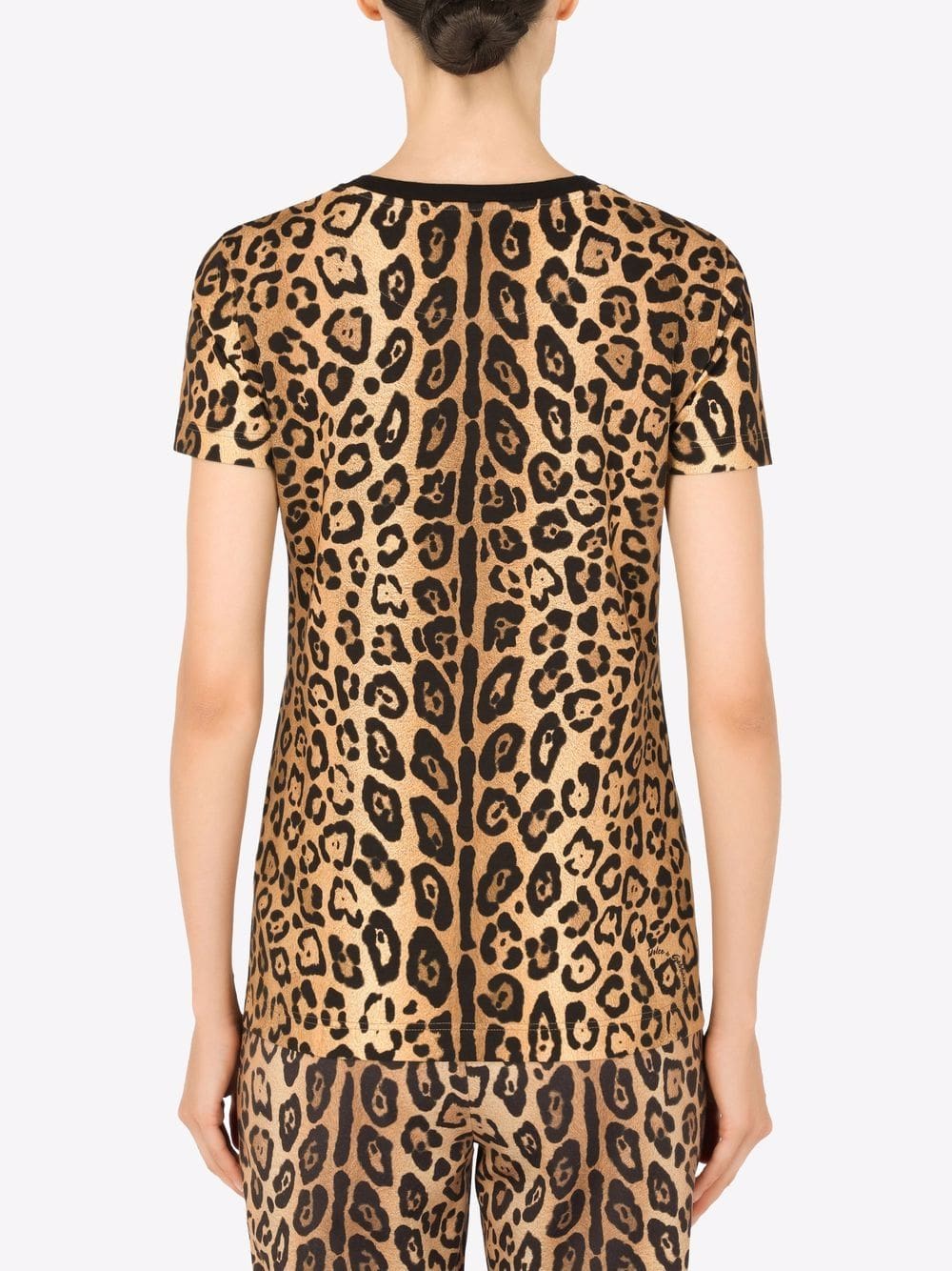 Dolce & Gabbana leopard-print short-sleeve T-shirt - Image 4