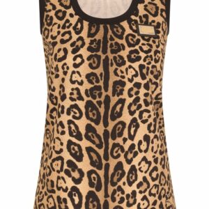 Dolce & Gabbana leopard-print tank top