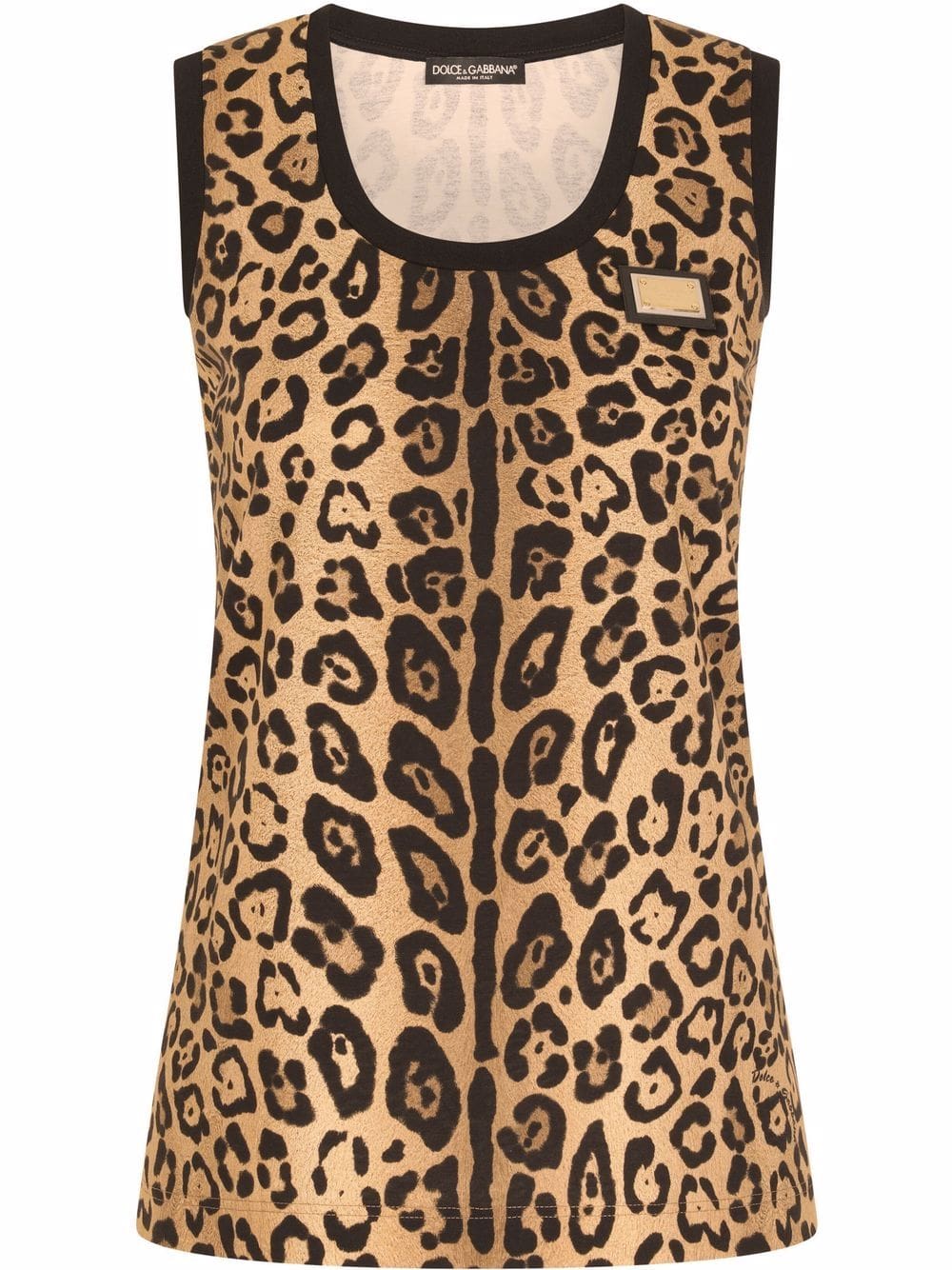 Dolce & Gabbana leopard-print tank top
