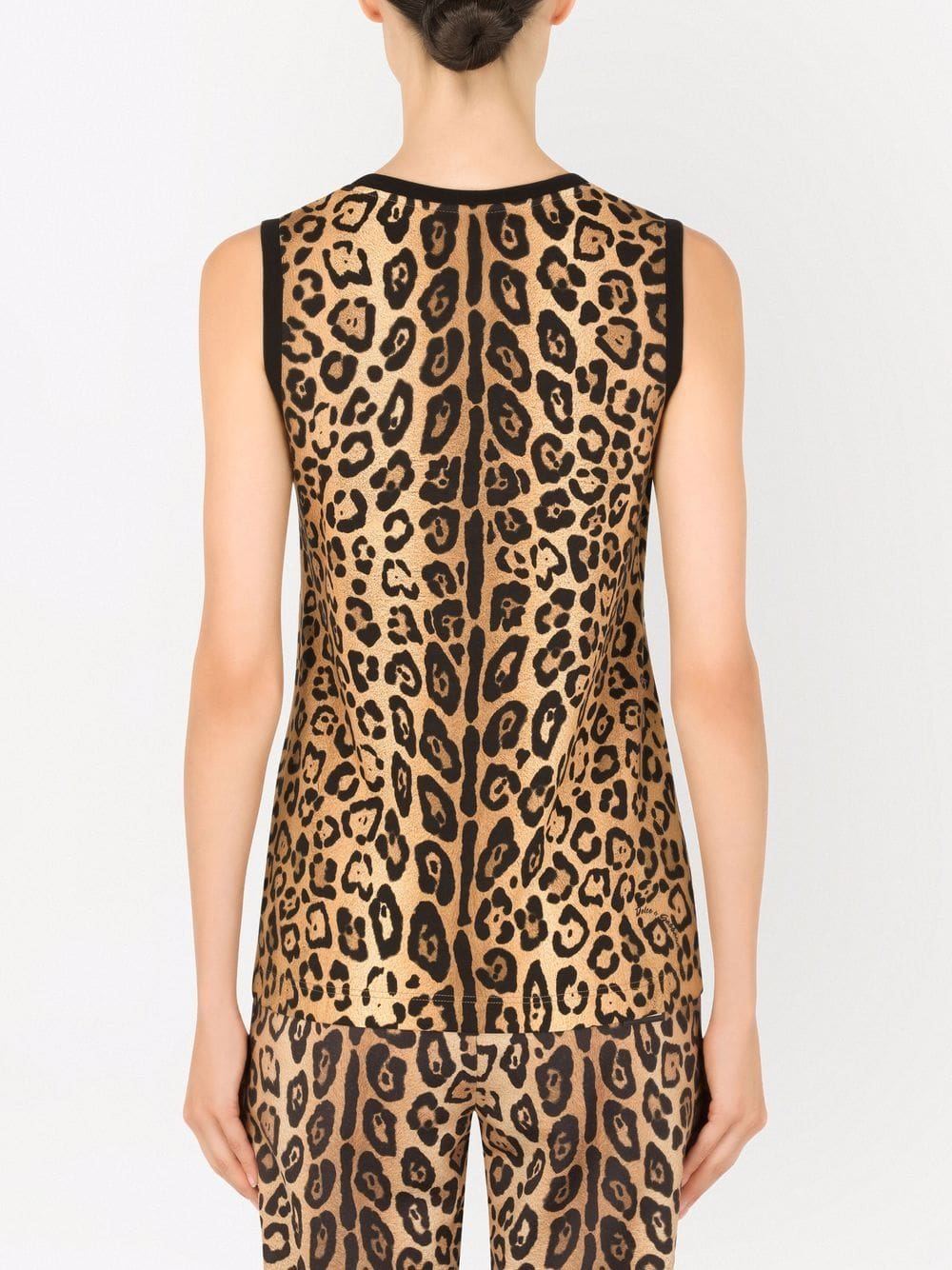 Dolce & Gabbana leopard-print tank top - Image 4
