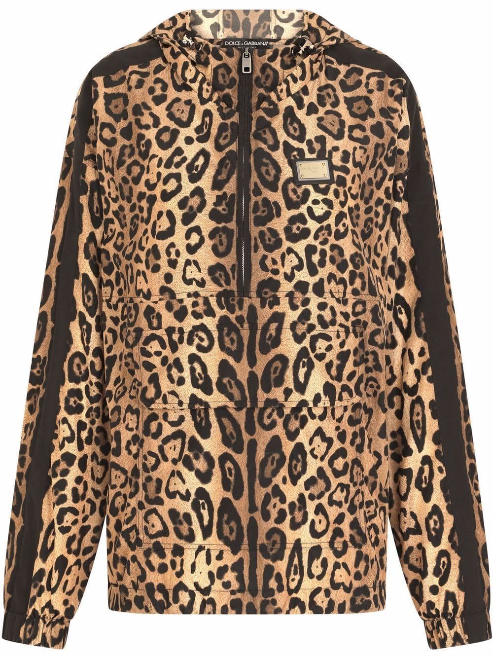 Dolce & Gabbana leopard-print hooded jacket