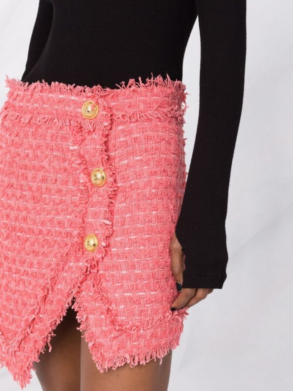 Balmain  textured-tweed mini skirt - Image 3