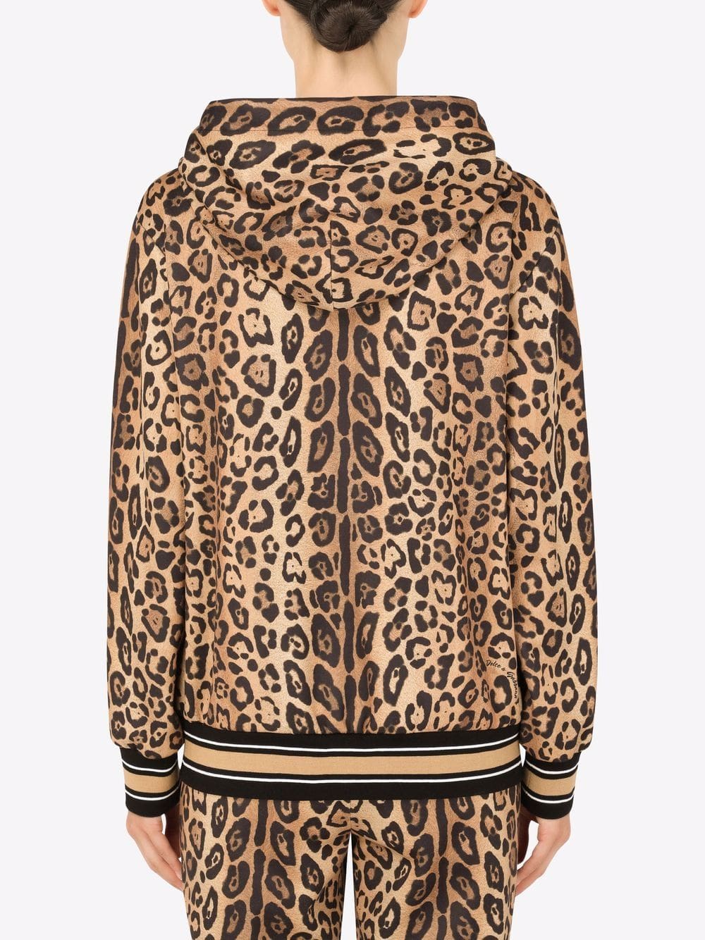 Dolce & Gabbana leopard-print zip-up hoodie - Image 4