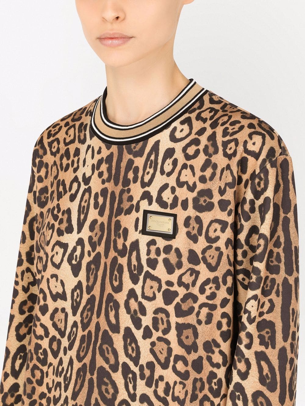 Dolce & Gabbana leopard-print jersey sweatshirt - Image 5