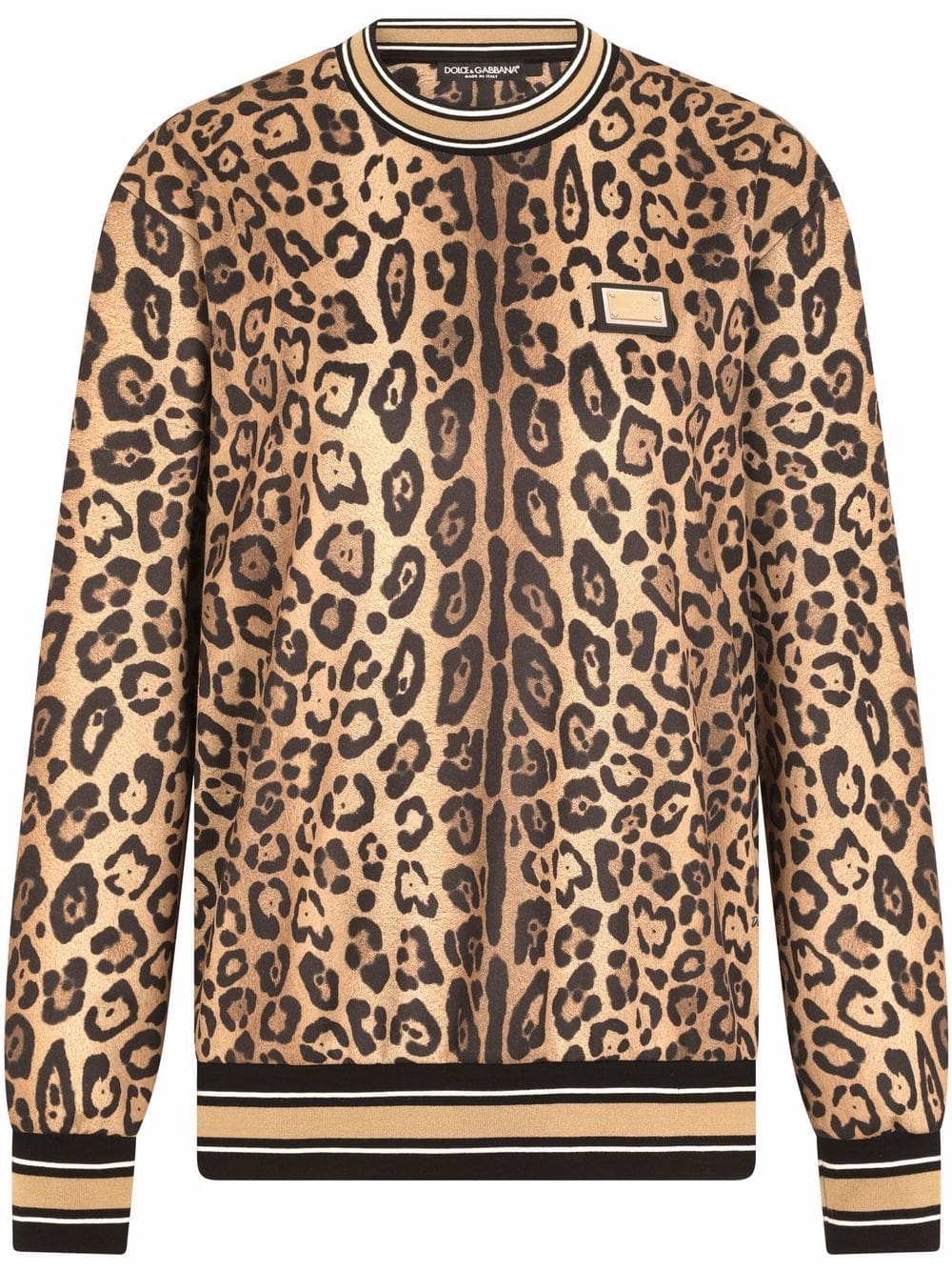 Dolce & Gabbana leopard-print jersey sweatshirt