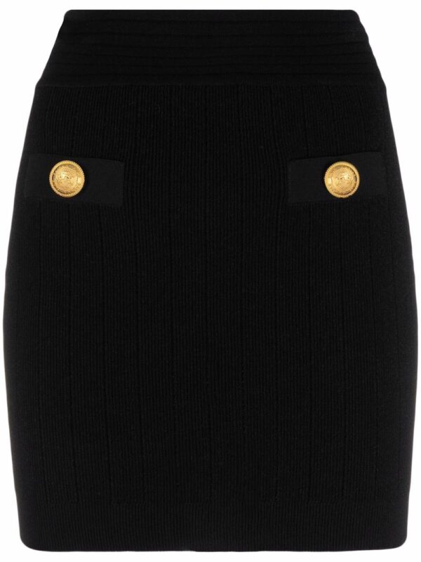Balmain  decorative button mini skirt