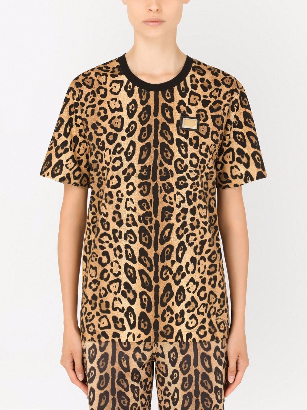 Dolce & Gabbana leopard-print short-sleeve T-shirt - Image 3