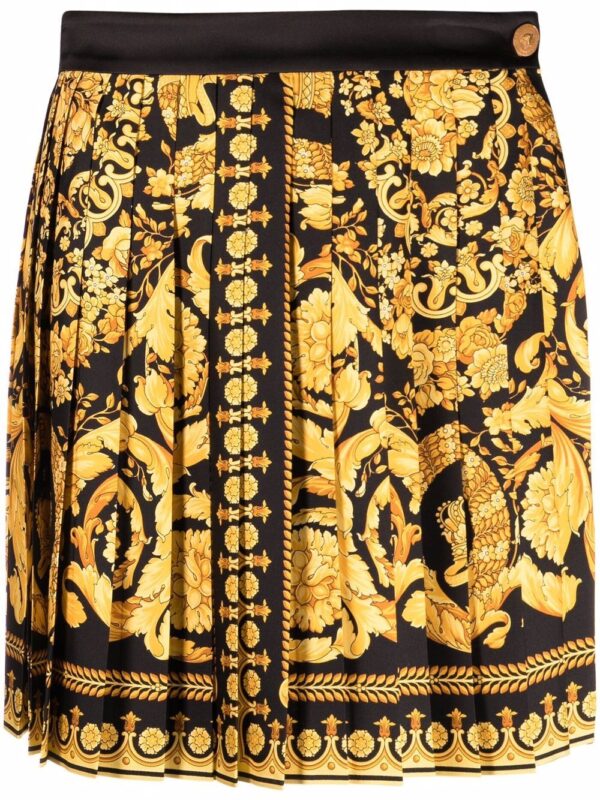 Versace  Barocco pleated skirt