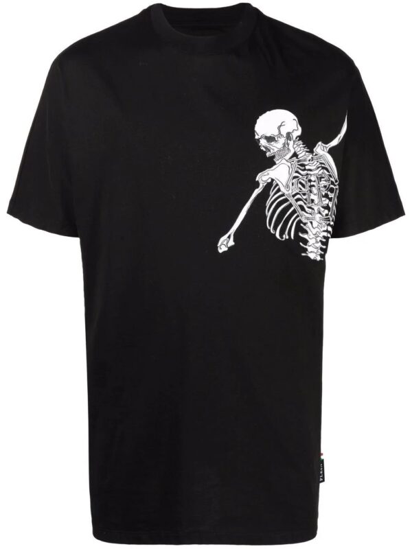 Philipp Plein  Skeleton logo print T-shirt