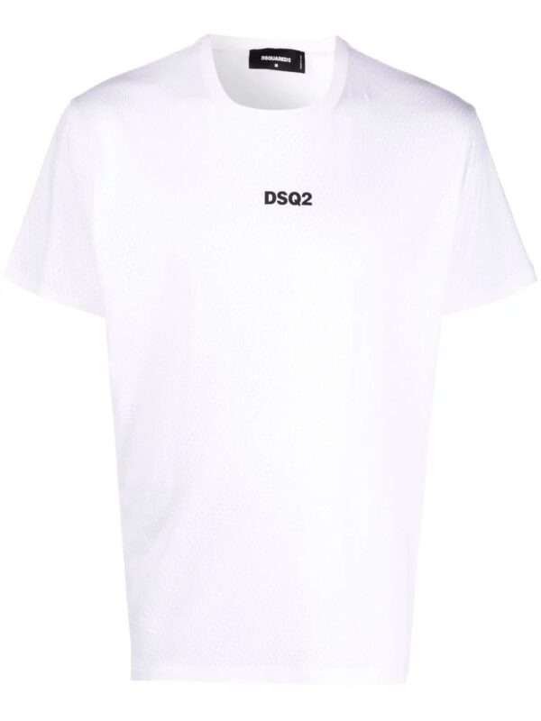 Dsquared2  logo-print mesh T-shirt