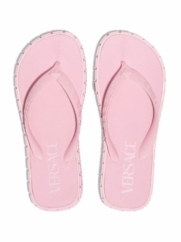 Versace  Greca-embossed flip flops - Image 4