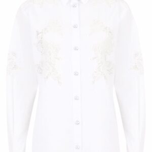 Dolce & Gabbana openwork poplin shirt