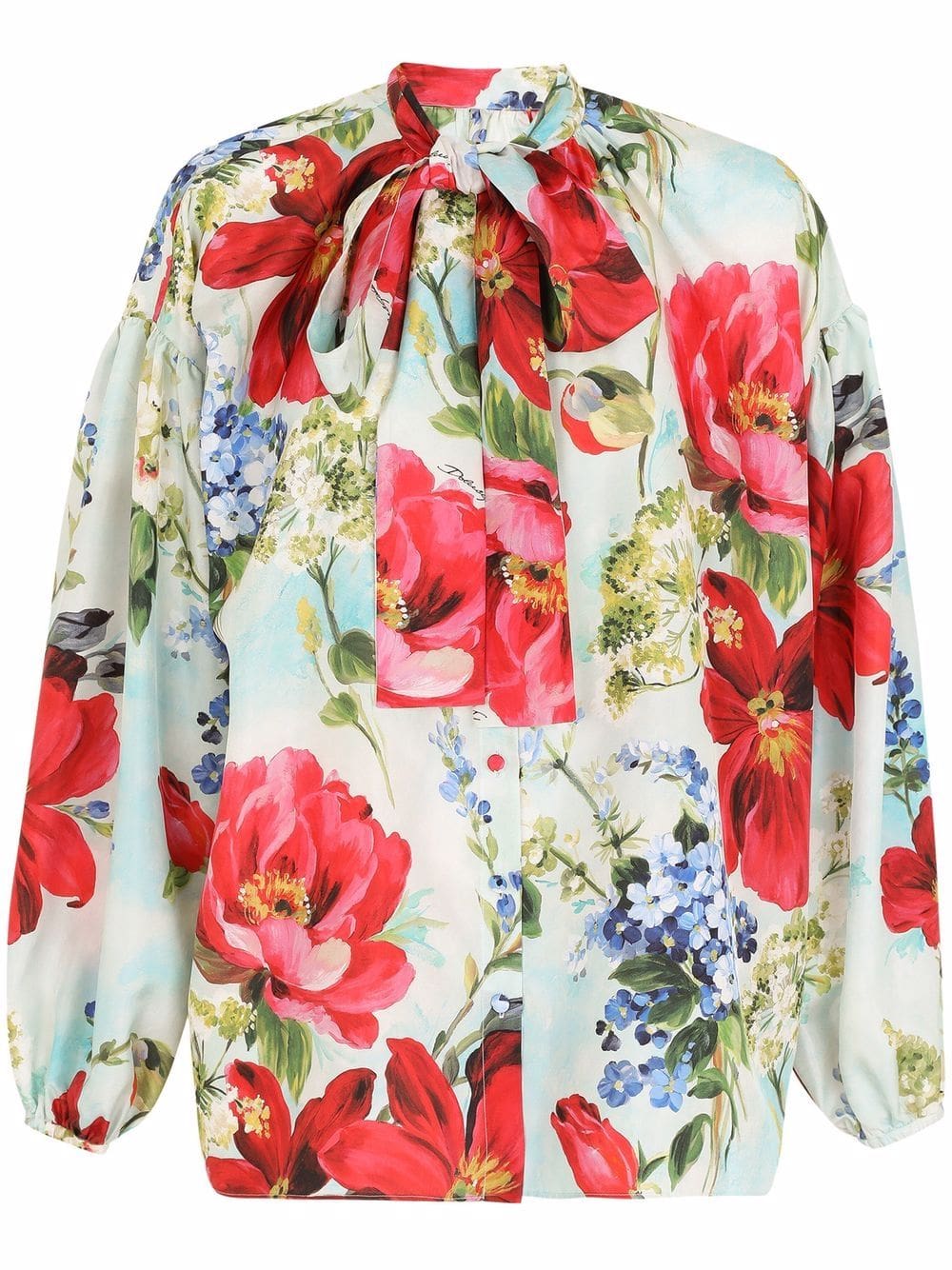 Dolce & Gabbana floral-print silk shirt