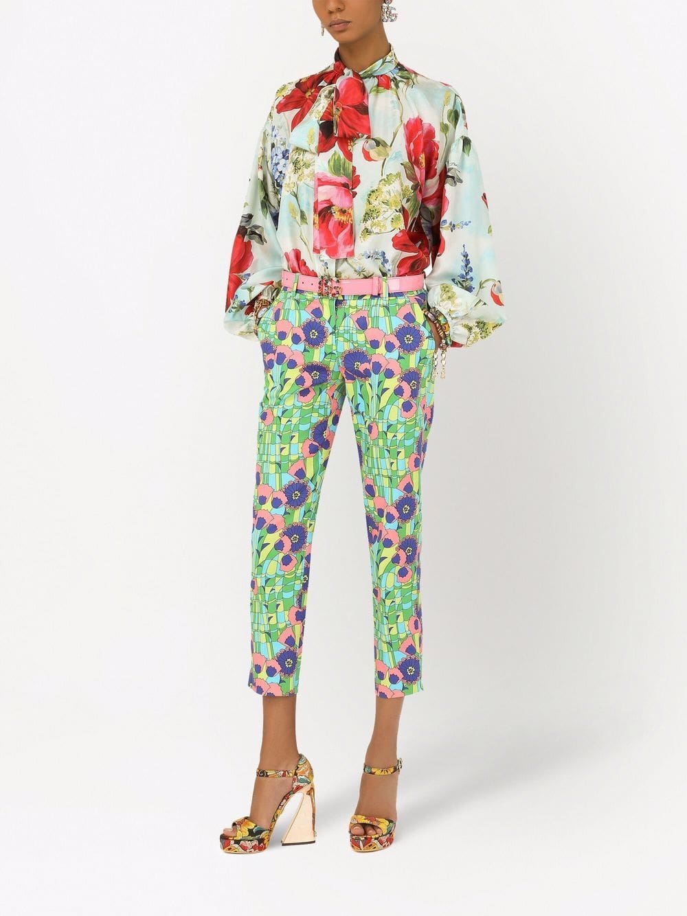 Dolce & Gabbana floral-print silk shirt - Image 2