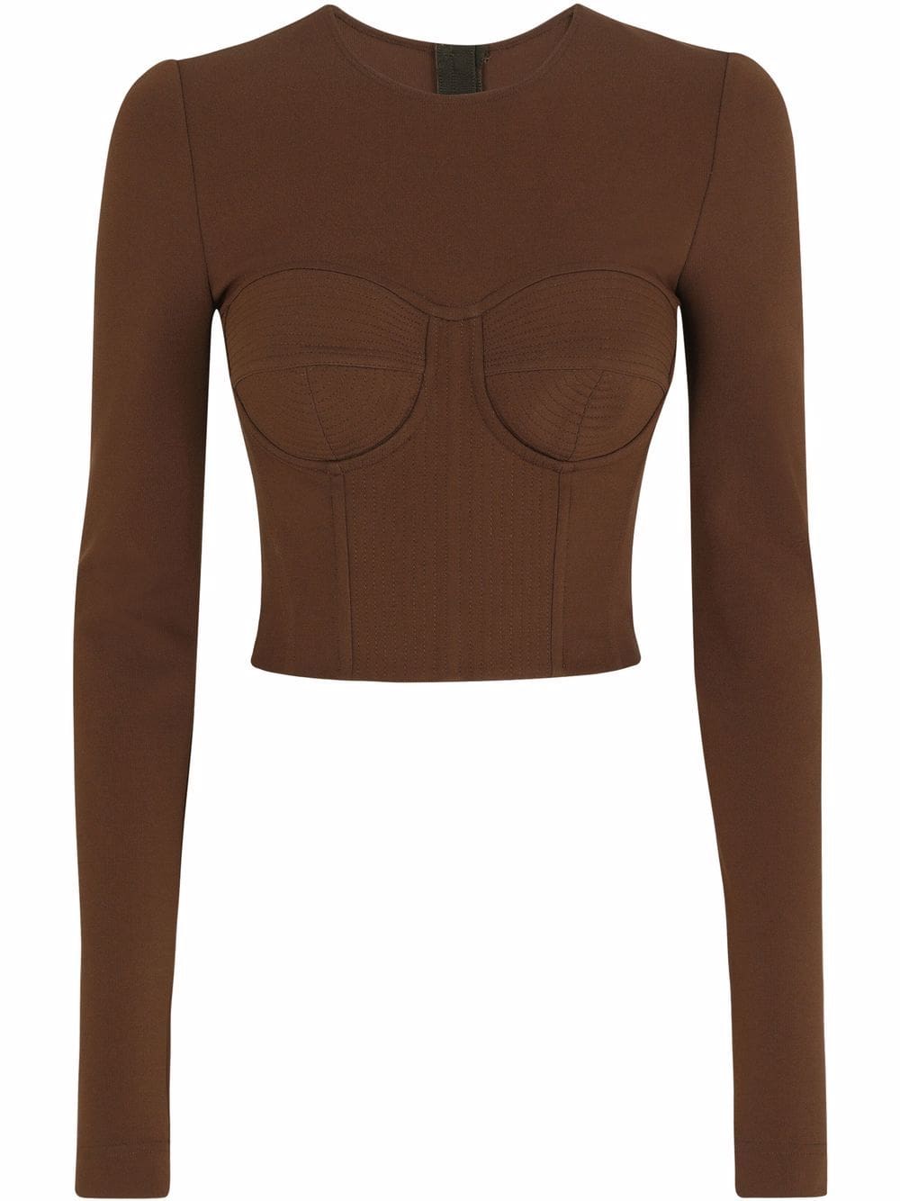 Dolce & Gabbana long-sleeve corset top