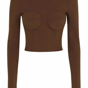 Dolce & Gabbana  long-sleeved corset-top