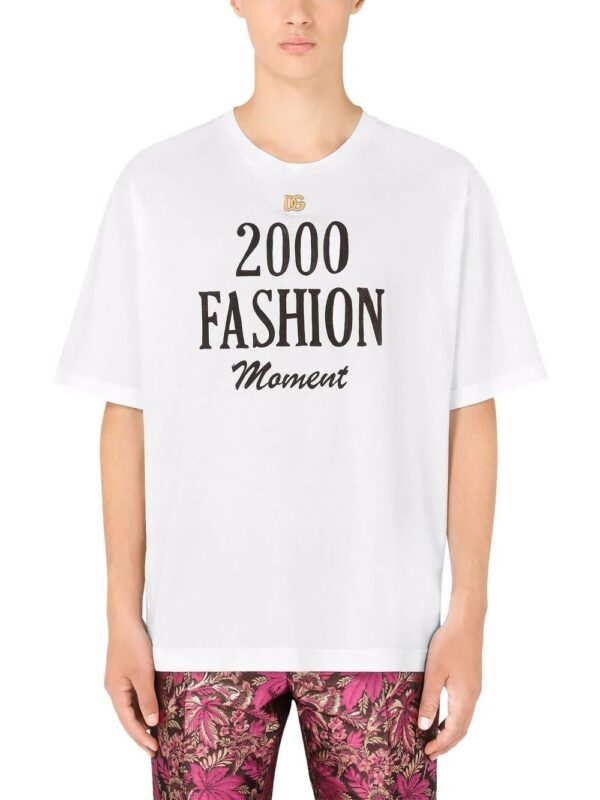Dolce & Gabbana  DG plaque slogan print T-shirt - Image 3
