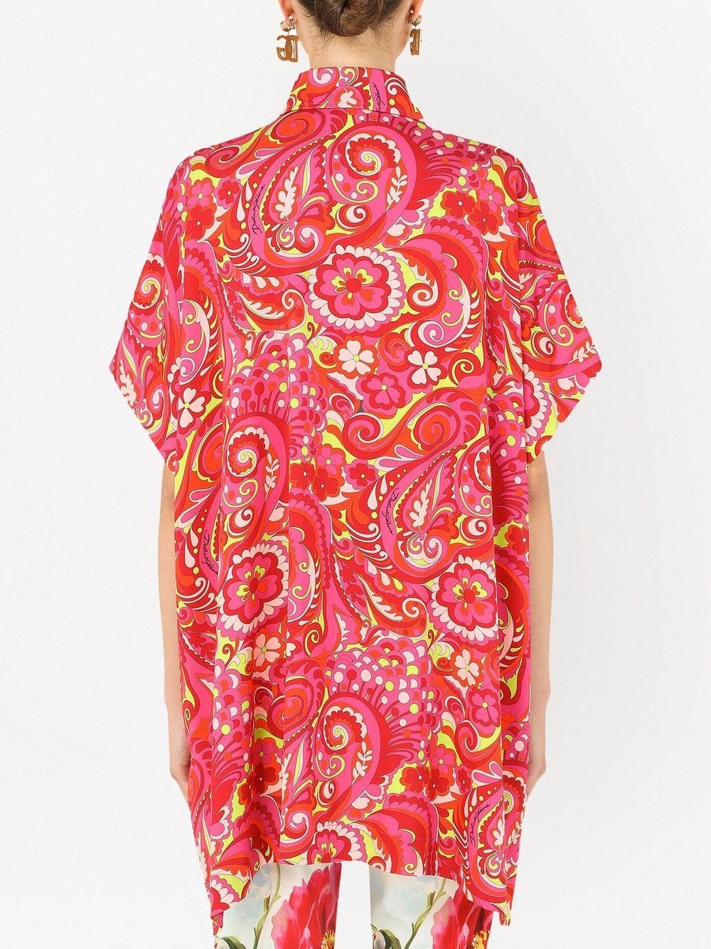 Dolce & Gabbana paisley-print silk shirt - Image 4