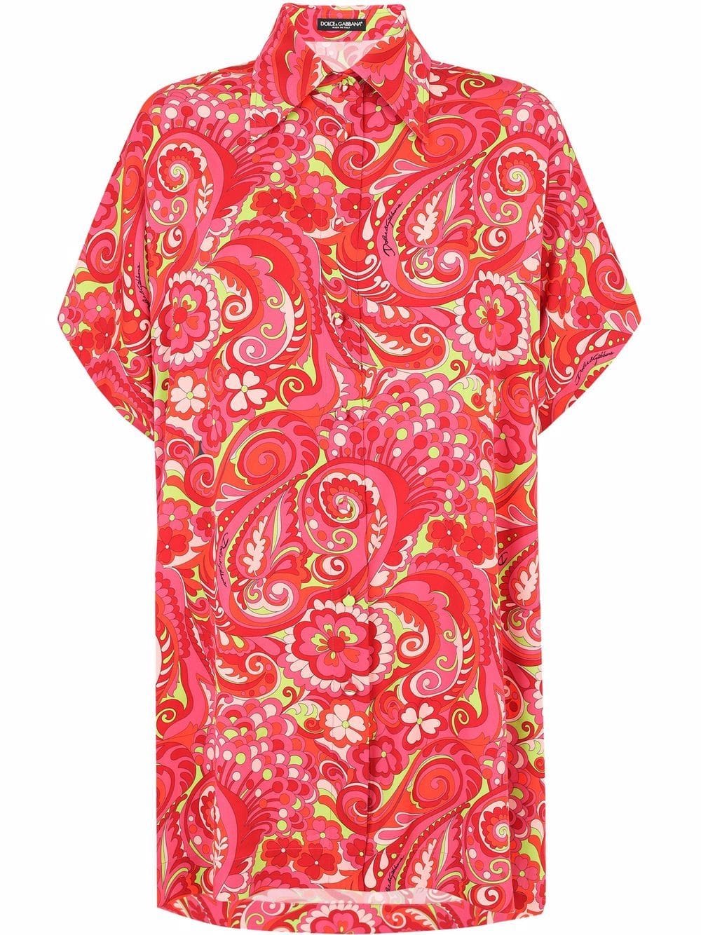 Dolce & Gabbana paisley-print silk shirt