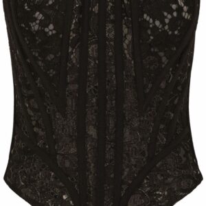 Dolce & Gabbana eyelet-detail lace bustier top